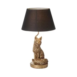 Endon 106796 - Stona lampa FOX 1xE14/6W/230V crna/mesing