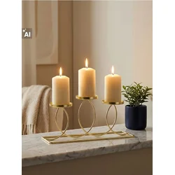 Sinsay - Metalni svećnjak za tealight sveće - zlatni