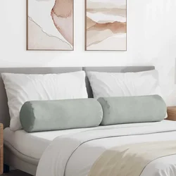 Valjkasti jastučići 2 pcs Svijetlo siva O 25 x 70 cm