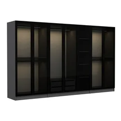 Hanah Home Kale 6655 Garderober, 315x190x52cm, Crna
