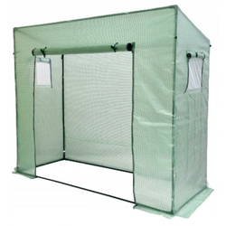 BOLZZ Baštenski plastenik za paradajz – zeleni, 200 × 77 × 168/146 cm 5507