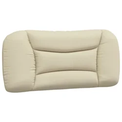 Vidaxl Blazina za vzglavje Hvar krem 90 cm blago