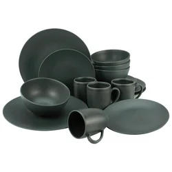 Creatable Kombinirani Servis Soft Touch Black, 16-Delni