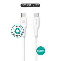 eSTUFF INFINITE kabel USB C-C 1m, bel