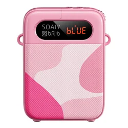 Soaiy Bluetooth zvučnik sa mikrofonom KY02, TF, Roze