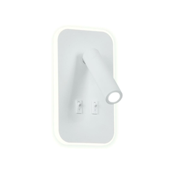 LED zidni spot IRIS LED/14W/230V 3000K bela
