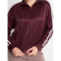 Sinsay - Bluza na rajsferšlus sa stojećim kragnom - burgundy