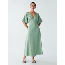 St MRLO Obleka Palm pastelno zelena