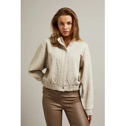 Womens bomber jacket Moodo - beige