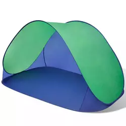 VIDAXL šator za plažu zeleni