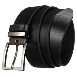 shumee Širok usnjen pas PTN PS-05M-95-3569 Črne barve