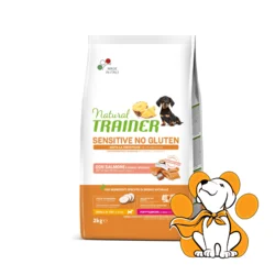 Natural Trainer Sensitive No Gluten Puppy&Junior, Salmon 2kg, Hrana Sa Lososom