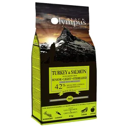 Black Olympus Senior, Light, Sterilized - Turkey & Salmon 12 kg