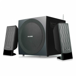Microlab M-300BT Bluetooth, 38 W RMS; 12 W x 2+14 w/USB/SD and FM Radio, drveni, black