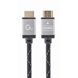 Gembird CCB-HDMIL-5M MONITOR Cable, Select Plus Series, High speed HDMI 4K with Ethernet, HDMI/HDMI M/M, Gold Plated, Braided, 5m