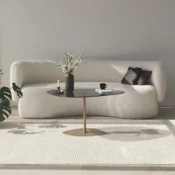 Hanah Home Klub sto Soho 85x40x67cm Tamnosivo-Zlatni