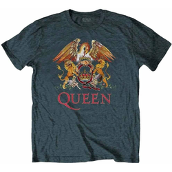 Queen Majica Classic Crest Unisex Heather Blue M