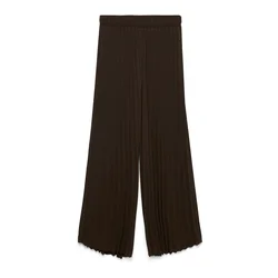 Vero Moda Tall Hlače VMYOLA temno rjava