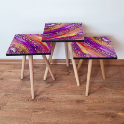 HANAH HOME Set 3 stočića 3Shp108 Multicolor