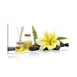 Slika lilija in wellness tihožitje - 200x100