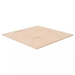 Četvrtasta stolna ploča 90x90x1,5 cm netretirana hrastovina
