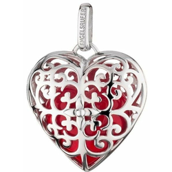 Engelsrufer Srebrni obesek Angelski zvonec z rdečim zvoncem ERP-05-HEART srebro 925/1000