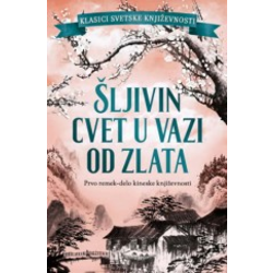 Šljivin cvet u vazi od zlata