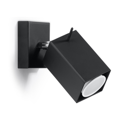 Sollux SL.0099 - Zidno reflektorsko svetlo MERIDA 1xGU10/40W/230V crno