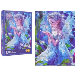 RAMIZ Komplet sestavljank Princess Blue s 100 kosi ima bleščeče elemente.