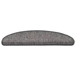 Samoljepljivi otirači za stepenice 15 kom 65x21x4 cm sivi/bež