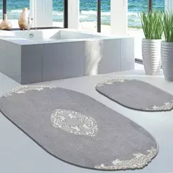 Lessentiel Maison Set 2 prostirke za kupatilo Sivi