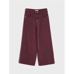 Sinsay - Wide leg farmerke sa podesivim pojasom - braon