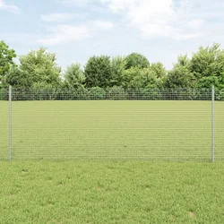 Zavarena žičana ograda s postom 100 x 0,8 m Srebrna Mreža