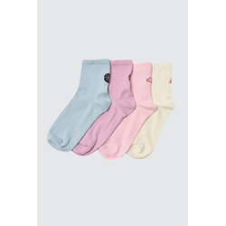Trendyol 4-Pack Multi Color Cotton Knitted Socks