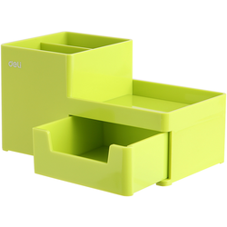 STONI ORGANIZER OD ABS PLASTIKE, 1 FIOKA, 3 ODELJKA - ZELENI