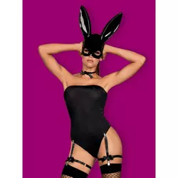 Bunny costume S/M black OBSES01368