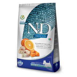 N&D Ocean hrana za pse - Bakalar, Bundeva i narandža (Adult, Mini) 800g