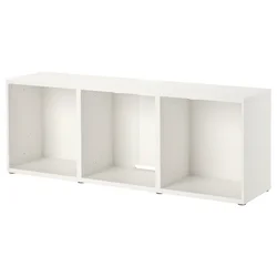 BESTA TV-omarica, bela, 180x40x64 cm