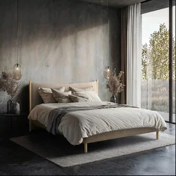 MID.YOU OBLAZINJENA POSTELJA 180 cm x 200 cm , les, tekstil, leseni material rjava
