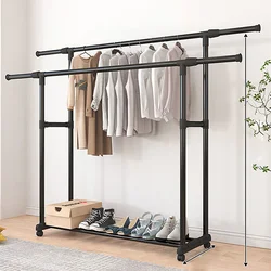 Ourunzhe Stalak za odeću, 150cm, Crni