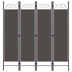 Sobna pregrada s 4 panela antracit 160 x 180 cm