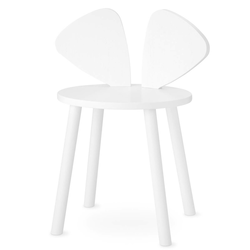 nofred® drveni stolac za mališane mouse school white (6-10 godina)