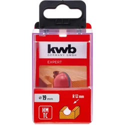 KWB - HM glodalo 19 polukružni žleb | SB, za glodalicu, drvo/plastika - (49754120)