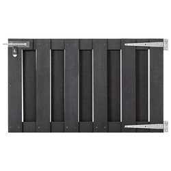 Vrtna vrata od WPC-a 100 x 60 cm siva