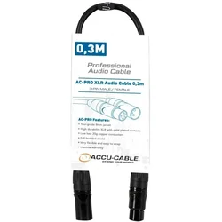 Accu Cable AC-PRO 0,3 m Mikrofonski kabel
