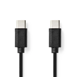 NEDIS USB 2.0 kabel/USB-C priključek - USB-C priključek/črn/bulk/1 m