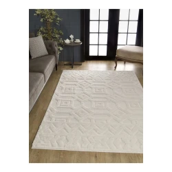 Conceptum Hypnose Tepih 636A, Pravougaoni, 100x400 cm, Bež