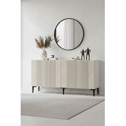 HANAH HOME Konzola Corsa 150 White Travertine