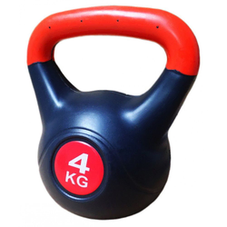 Kubisport Kettlebell s cementnim polnjenjem 4 kg
