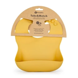 Petite&Mars silikonski slinček Take&Match Intense Ochre 6m+